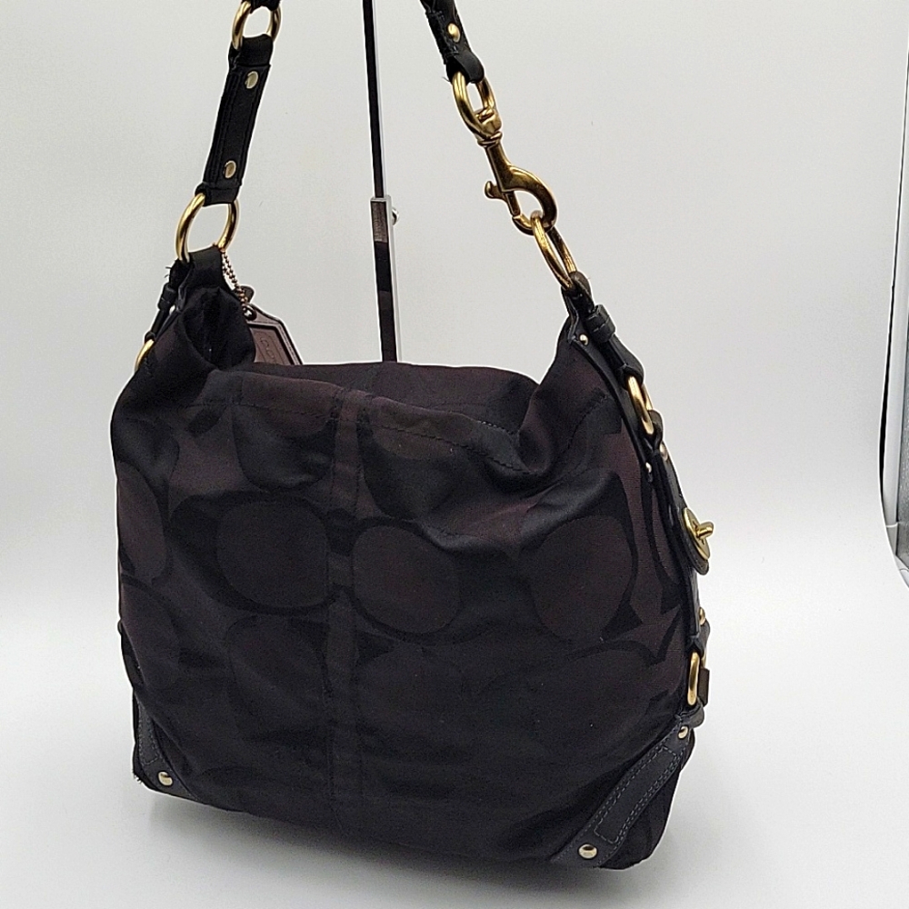 Coach Canvas Monogram Tote Bag - Picture 6 of 15